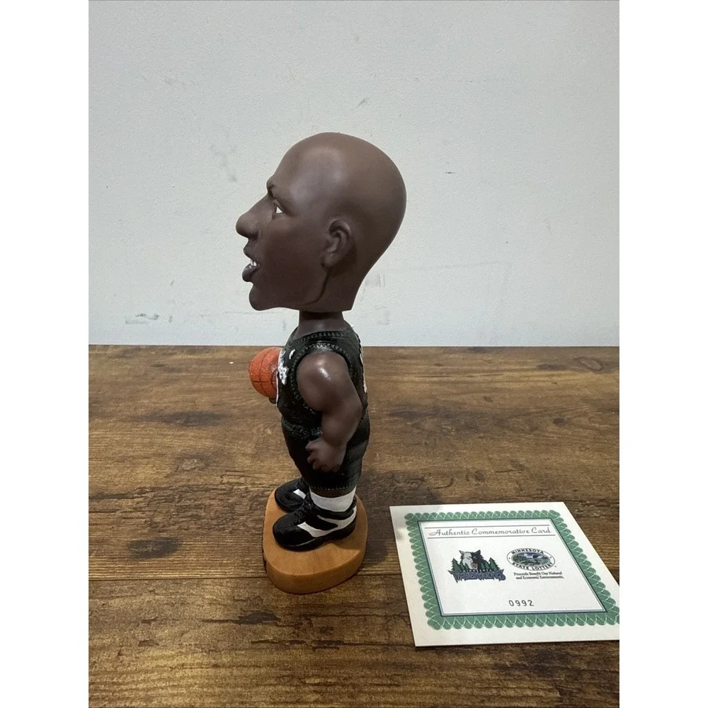 Billups Timberwolves #4 NBA Basketball Bobblehead Black Jersey Figure